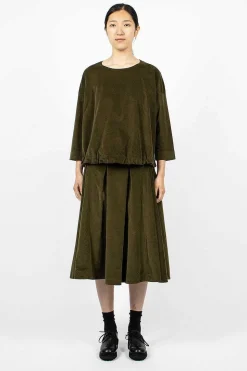 40_211 Velvet Jumper Olive