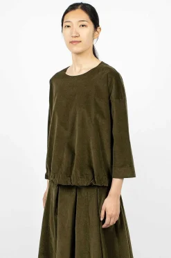 40_211 Velvet Jumper Olive
