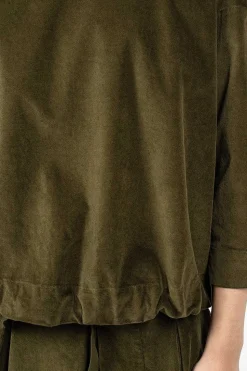 40_211 Velvet Jumper Olive