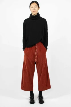 23_206 Velvet W&S Trouser Red