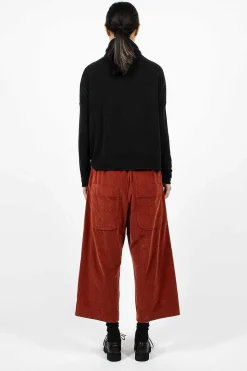 23_206 Velvet W&S Trouser Red