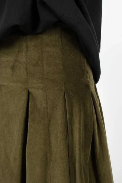 3293 Velvet Skirt Olive