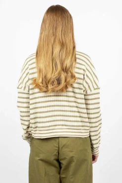 Almost Grown Sweatshirt Olive/Ecru