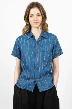 Aloha French Linen Shirt Indigo