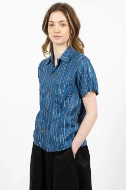 Aloha French Linen Shirt Indigo