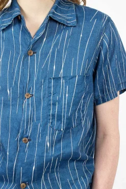 Aloha French Linen Shirt Indigo