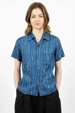 Aloha French Linen Shirt Indigo
