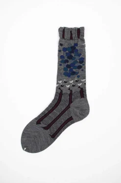Am-771 A Fine Day Socks Grey