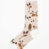Am-773 Botanical Xv Socks Ivory