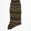 Am-763 Floret Terrace Socks Khaki