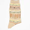 Am-763 Floret Terrace Socks Peach