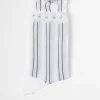 Am-767 Stripe Socks White