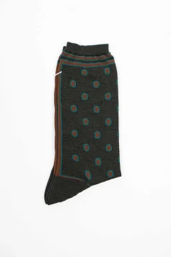 Am-443A Polka Dot Socks Green