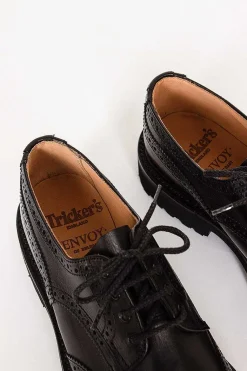 Anne Leather Brogue Black