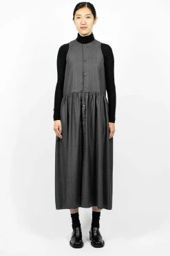 Anouk Dress Pinstripe Wool