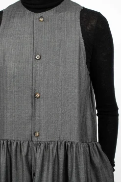 Anouk Dress Pinstripe Wool