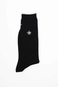 Anp-112 Super Merino Bee Socks Black