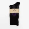 Argyle Jacquard Socks Charcoal
