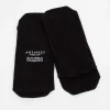 Au-55 Woven Ankle Socks Black