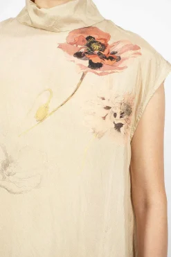Back Button Shirt Ecru