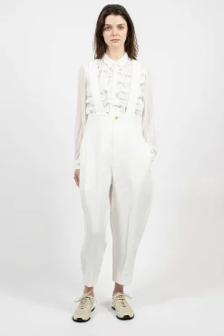 Balloon Brace Pant White