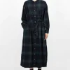 Banded Collar Dress Blackwatch Tartan