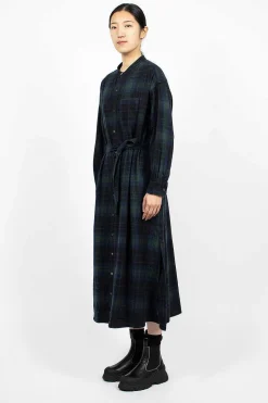 Banded Collar Dress Blackwatch Tartan