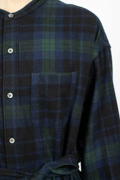 Banded Collar Dress Blackwatch Tartan