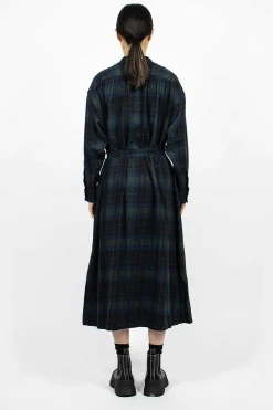 Banded Collar Dress Blackwatch Tartan