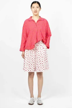 Bermuda Shorts Rose/White