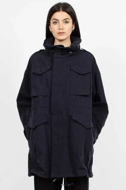 Bickle Gabardine Coat Navy
