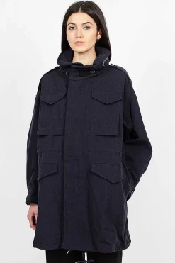 Bickle Gabardine Coat Navy