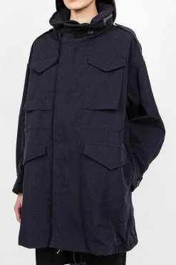 Bickle Gabardine Coat Navy