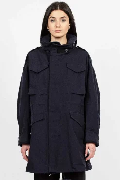 Bickle Gabardine Coat Navy