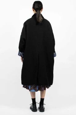 Big Blobby Coat Wool Black