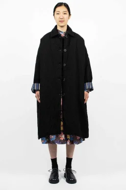 Big Blobby Coat Wool Black