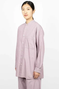 Birkenstock 1774 Pyjama Shirt Mauve Stripes