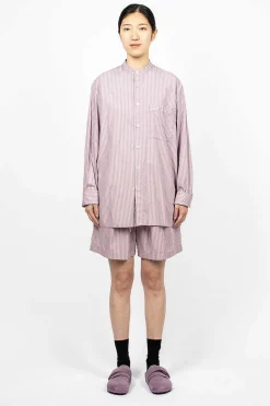 Birkenstock 1774 Pyjama Shirt Mauve Stripes