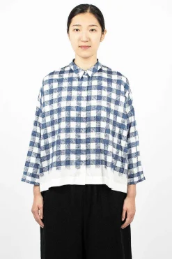 Brigitte Shirt Navy/White