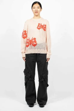Butterfly Knit Jumper Pink