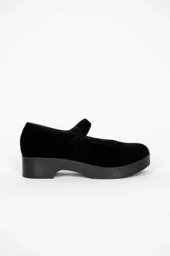 Button Ballerina Clog Black