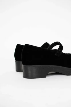 Button Ballerina Clog Black