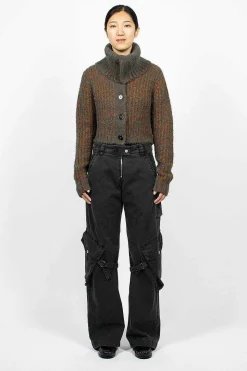 Cargo Trousers Washed Black
