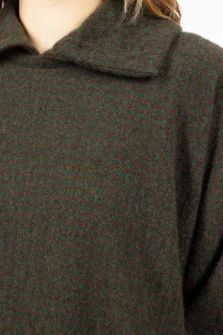 Cashmere Check Top Green/Tortoise