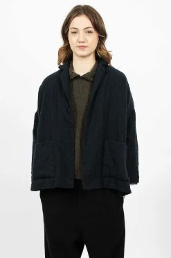 Cashmere Jacket Green Blue Check