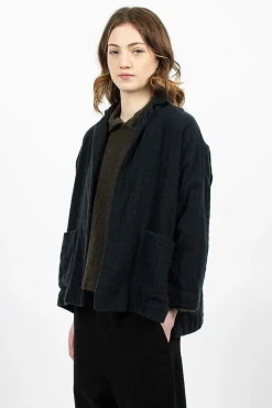 Cashmere Jacket Green Blue Check