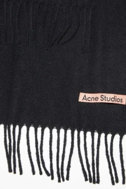 Cashmere Narrow Scarf Black