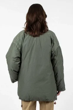 Chamdo Garment Dyed Short Robe Olive