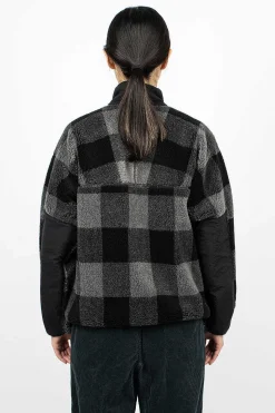 Check Boa Jacket Grey