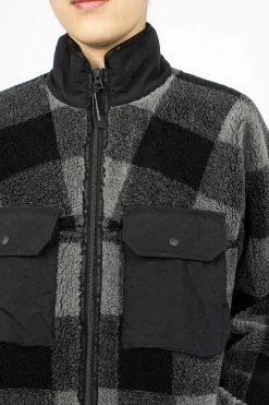 Check Boa Jacket Grey